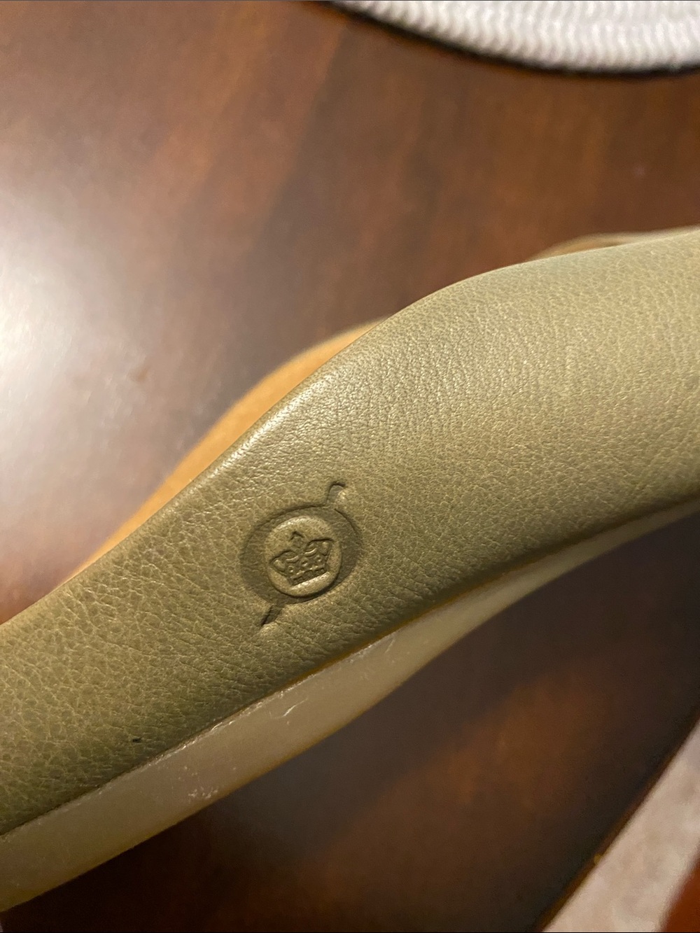 Born Olive Green Leather Slip-On Mules - Picture 7 of 7